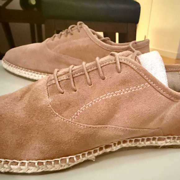 Frank Wright Men's Dusty Pink Suede Espadrilles Size 11 (Size 45) - Never Worn!! - Picture 9 of 10